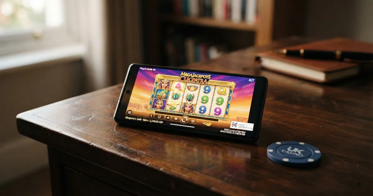 A grid of UK online casino banking screens showing bank transfer as a highlighted deposit option, with a UKGC licence badge visible on one screen