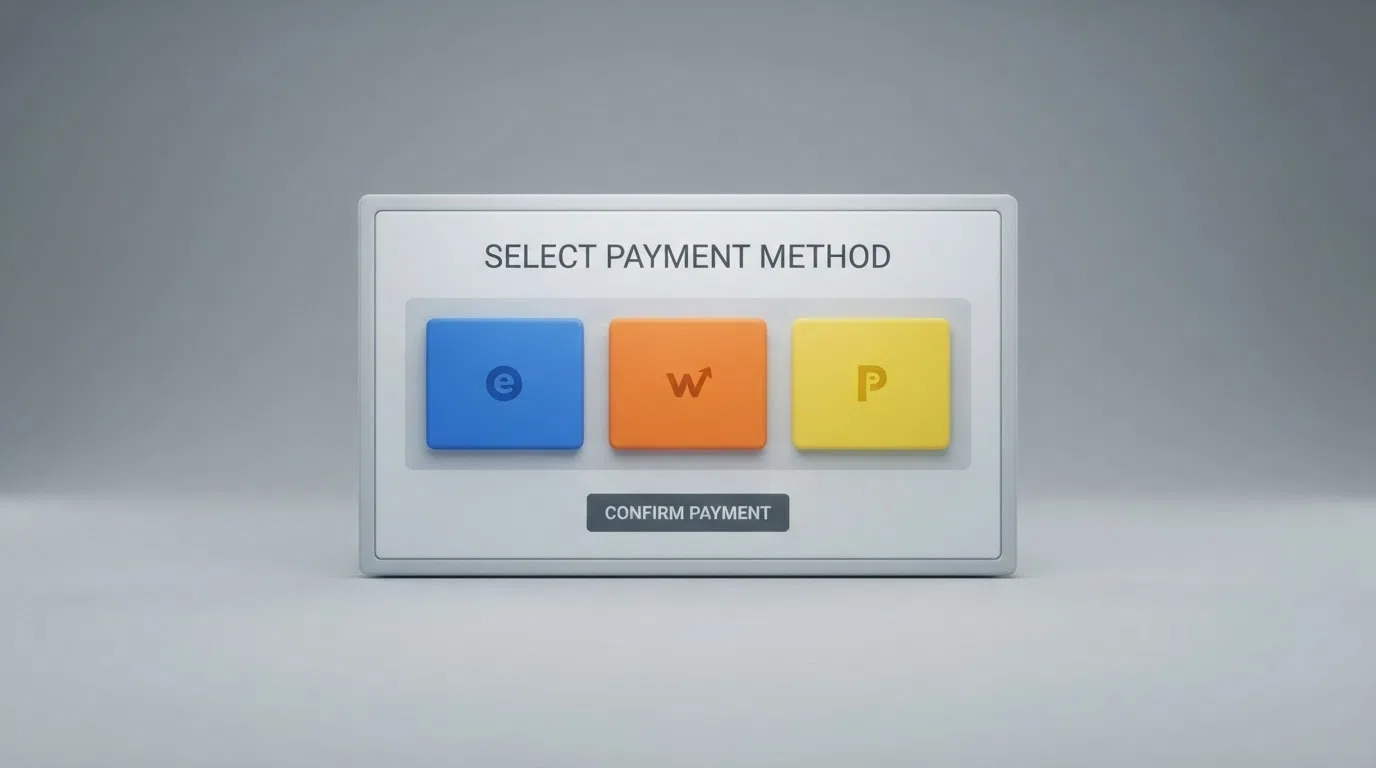An online casino cashier screen showing a row of e-wallet payment logos including PayPal, Skrill and Neteller