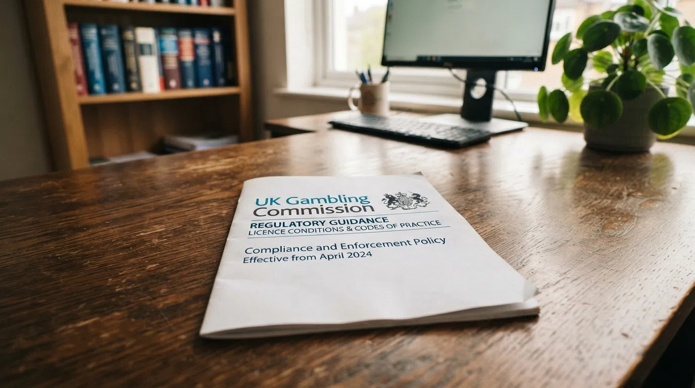 The Gambling Commission logo on an official document header alongside the GamStop and GamCare logos